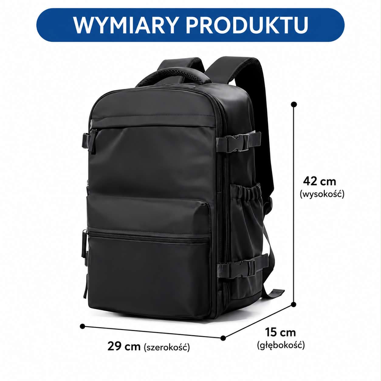 Plecak podróżny kompresyjny 30L